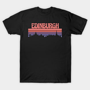 Edinburgh City Skyline Sunset T-Shirt
